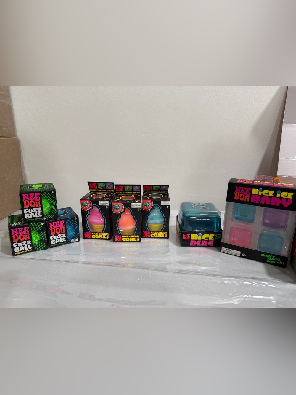 NeeDoh Sensory Toy Squishy Stress Reliever Lot of 9 Individual Items New Viral !